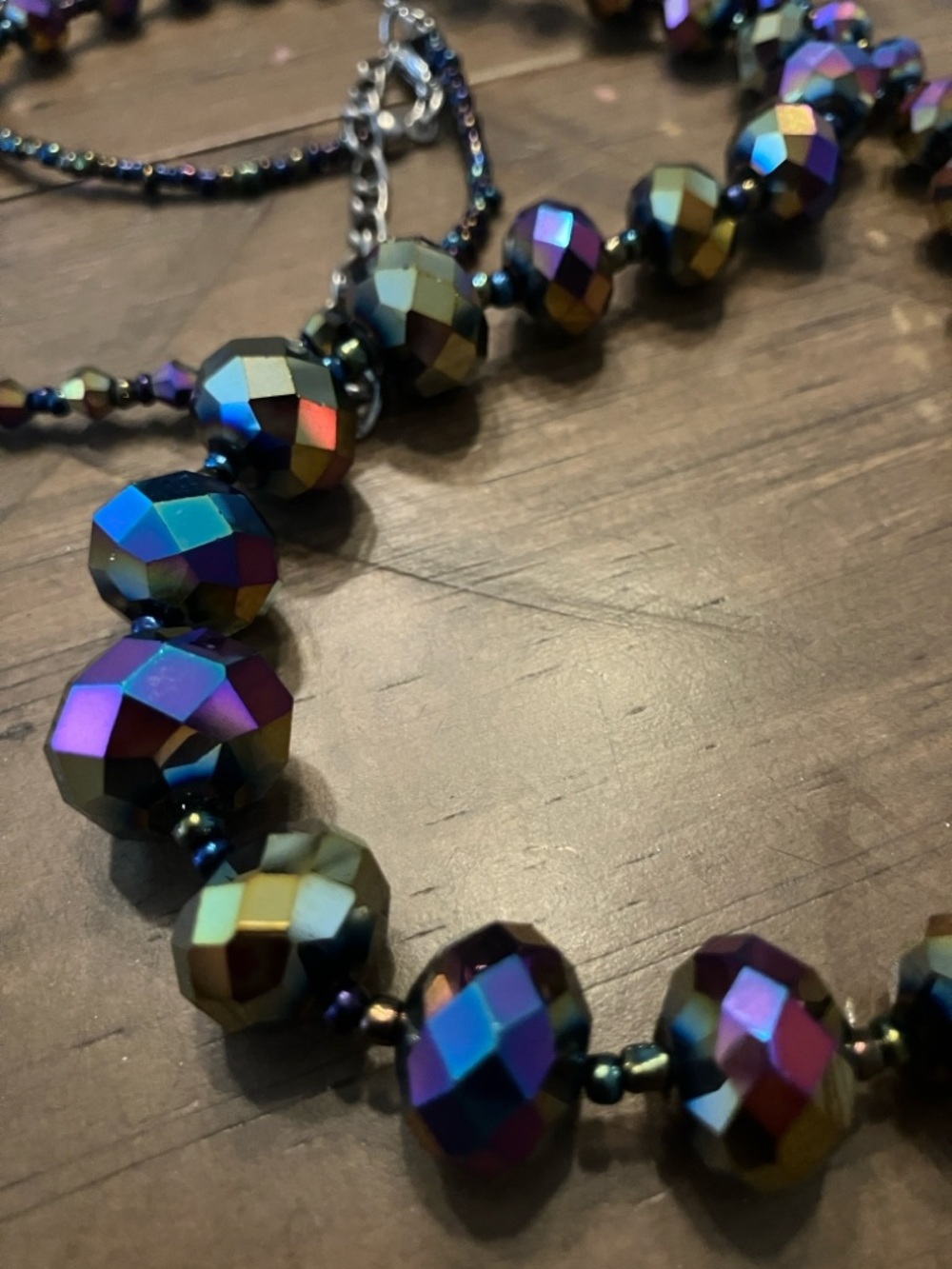 Gorgeous Midcentury Glass Bead Necklace- Vintage Czech glass beads